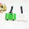 Cartoon PVC soft rubber luggage tags and travel boarding passes Item Picture